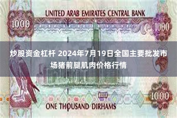 炒股资金杠杆 2024年7月19日全国主要批发市场猪前腿肌肉价格行情