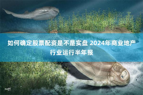 如何确定股票配资是不是实盘 2024年商业地产行业运行半年报