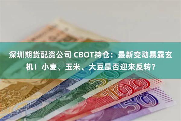 深圳期货配资公司 CBOT持仓：最新变动暴露玄机！小麦、玉米、大豆是否迎来反转？