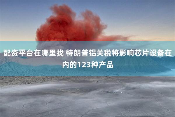 配资平台在哪里找 特朗普铝关税将影响芯片设备在内的123种产品